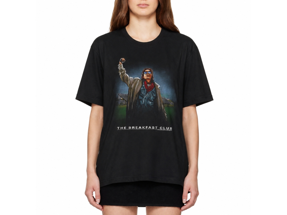 Rockinstone Breakfast Club Movie Fist Pump Black Adult T-shirt Size:xxl