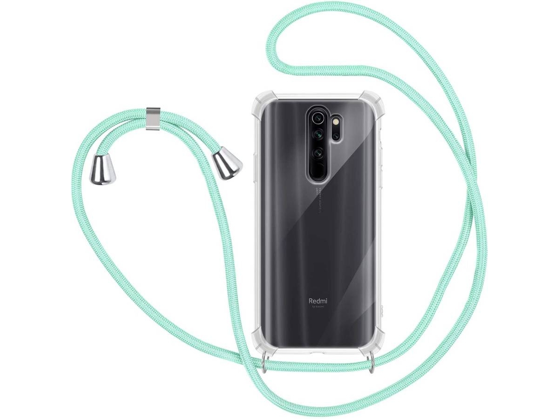Capa Xiaomi Redmi Note 8 Pro HONGWE. Com corda Transparente, Verde