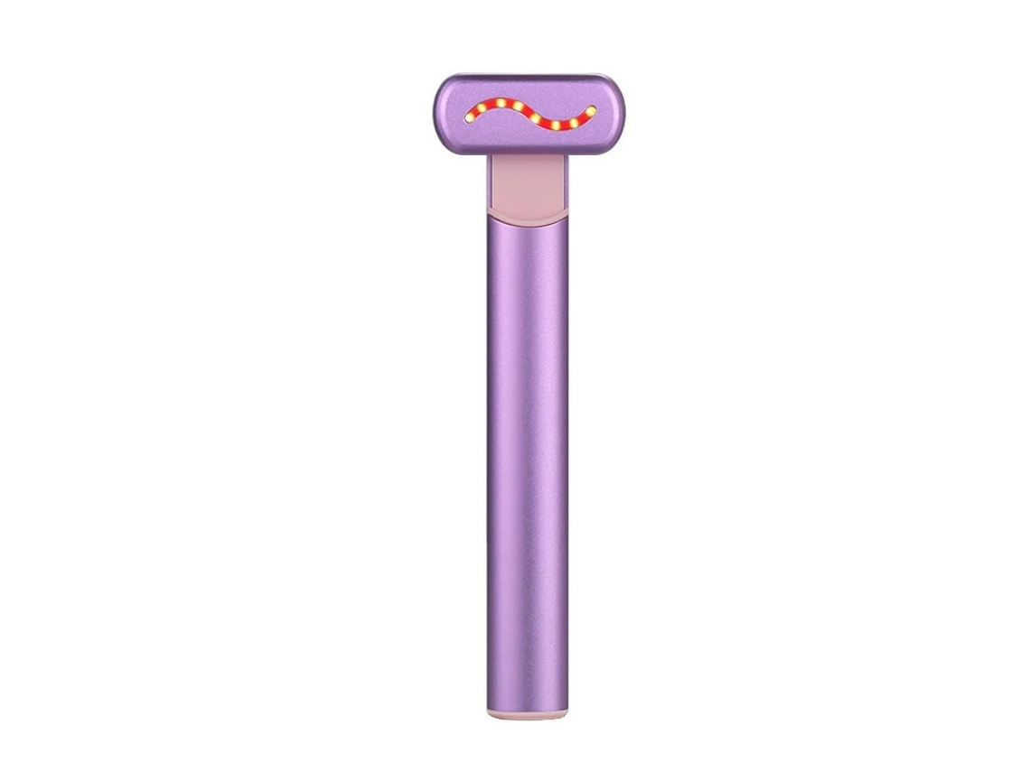 Dispositivo Facial Portátil De Luz Vermelha Led Para Rosto E Pescoço Massagem Por Vibração Roxo Bestvite Bestvite