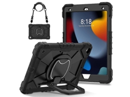 Capa Para Tablet C3 Compatível Com Ipad 10.2 (2019) / (2020) / (2021), Capa Infantil Com Alça De Ombro E Alça Giratória.
