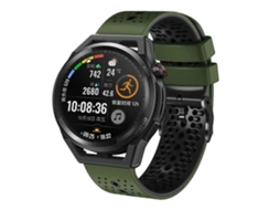 Pulseira De Silicone Perfurada Bicolor De 22 Mm Para Huawei Watch Gt Runner