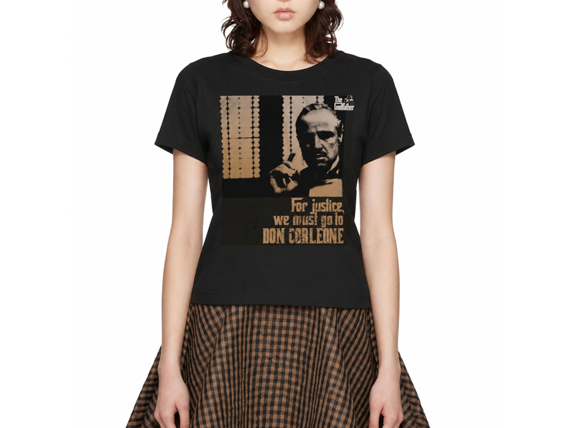 Rockinstone Godfather Justice Black Adult T-shirt Size:l