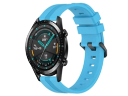 Pulseira De Silicone Listrada Côncava Para Relógio Huawei Gt2 46mm 22mm