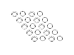 Kit Ilhós Para Couro E Projetos - 300 Conjuntos Aço Inox 8mm