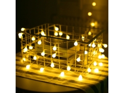 Rebe-luces De Cadena Com Caixa De Baterias Para Decoração De Quarto, Natal, Festas E Camping Ao Ar Livre