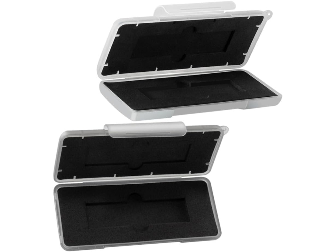 Estojo Rígido Preto Para 2 Ssds M.2, Proteção Plástica Resistente A Impactos.