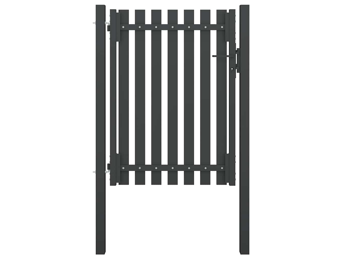 Vidaxl Portão de Cerca para Jardim 1X1,7 M Aço Antracite