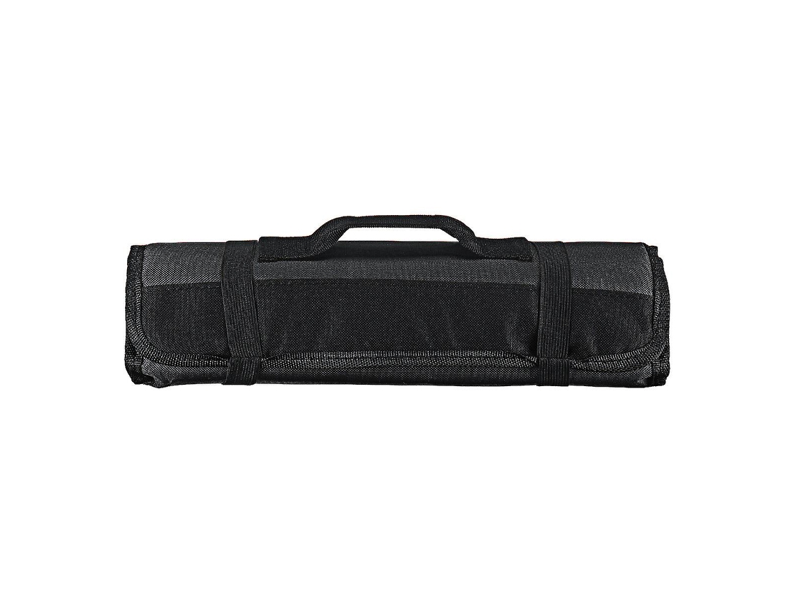 Bolsa de Ferramentas de Cozinha Preta com 22 Bolsos, Tecido Oxford, Portátil e Durável | S/MARCA