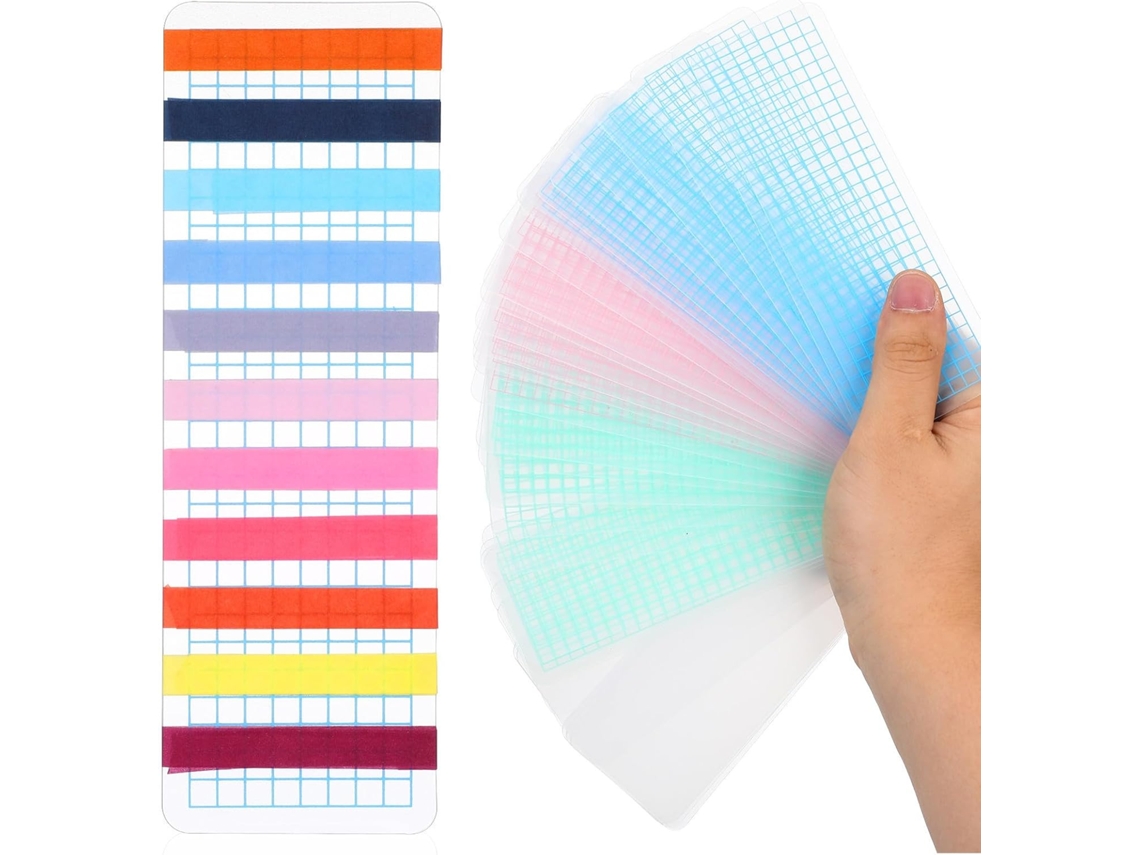 Quadro de distribuição Washi, 40 peças, bordas arredondadas e superfície fosca, plástico leve para anotações e lembretes.