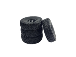 Conjunto 4 Peças Ldrc 18499 1/18 Preto Carro Rc Rock Crawler, Peças Originais, Pneus e Rodas, Acessórios Substituição Veículos e Modelos. MDUG
