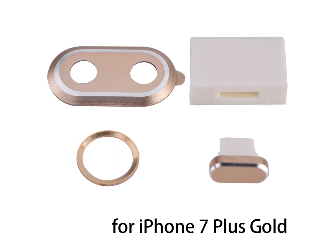 Adesivo Botão Digital Dedo Dourado Apple 7/7plus LAXISCREED