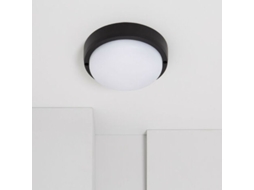 luz de Teto Led Externa Redonda 30w Preta Hublot Branca 275*80mm Ip65