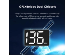 Mph-universal Car Gps Hud Heads Up Display Velocímetro De Automóvel Velocidade Do Veículo Quilómetros Por Hora Milhas Velocímetro