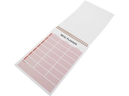 Caderno de Planejamento de Refeições, Diário Alimentar com Espiral, Papel, Gestão Nutricional, Abre em Plano