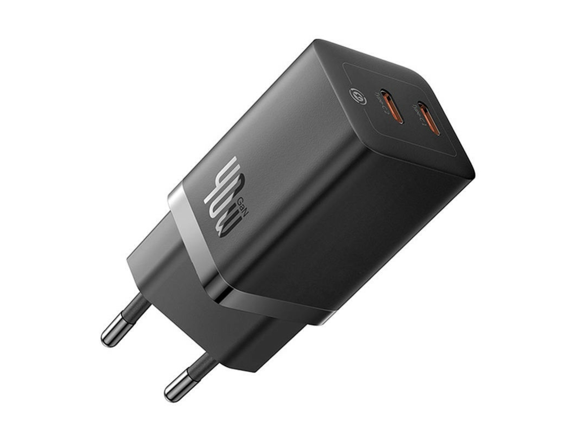 Gan5 Pro 40w Universal Preto Ac Carregamento Rápido Interior Baseus