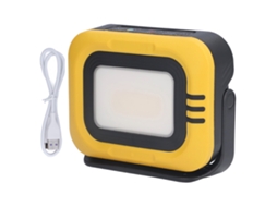 Lâmpada de Trabalho LED Portátil Recarregável Solar com Bateria e Resistente à Água S/MARCA