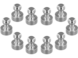 Ganchos cônicos resistentes, N48, da Terras Raras, para quadros de avisos e organização de armários metálicos.
