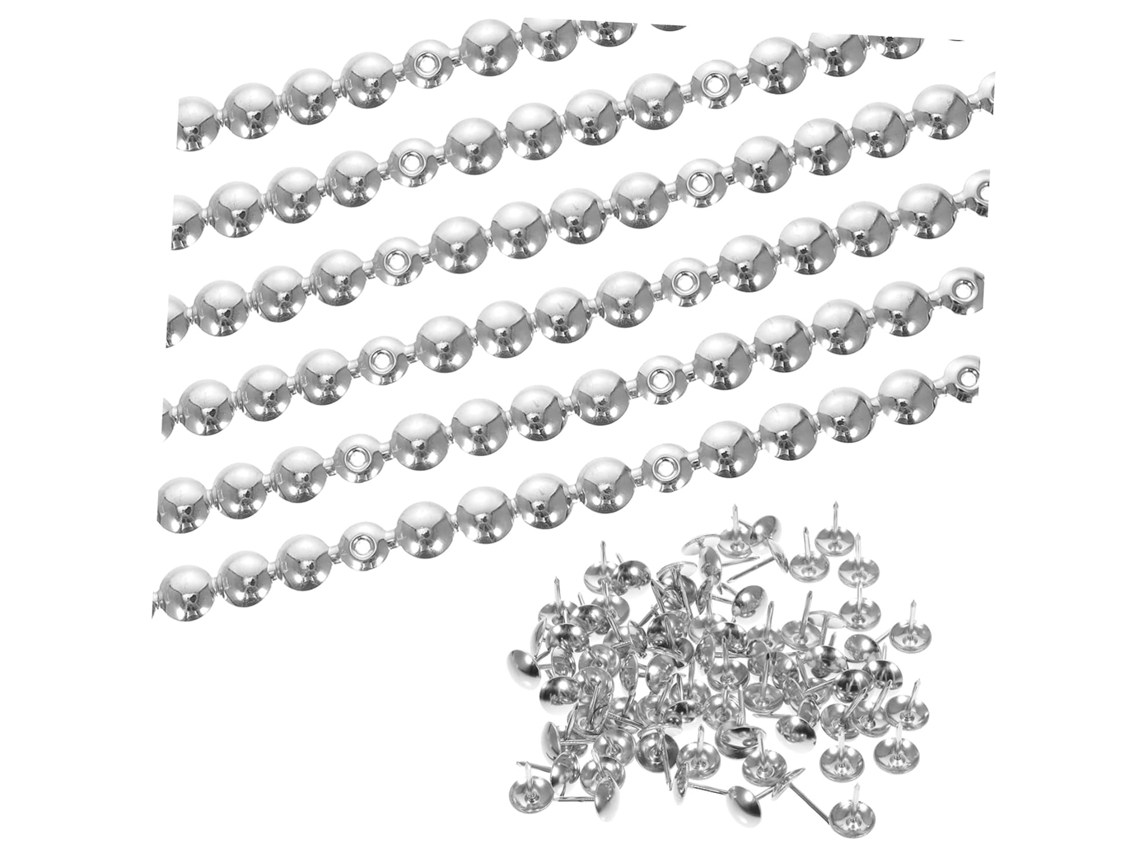Conjunto De 6 Tiras Tachinhas Decorativas, Em Ferro, Estrutura Estável