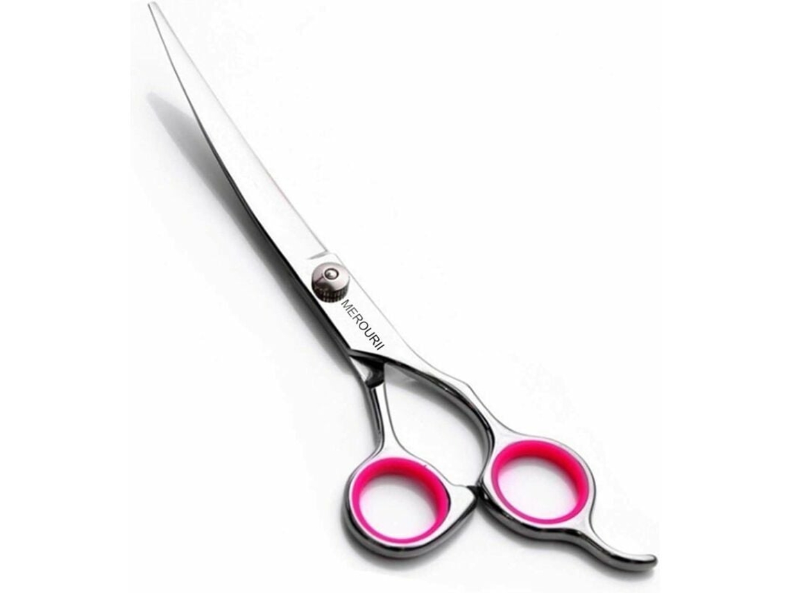 Liberte A Excelência Em Cuidados Pessoais, Tesoura De Liga De Aço Inoxidável De Alta Qualidade, Design Ergonômico Para Maior Conforto, 7 Polegadas, Pó