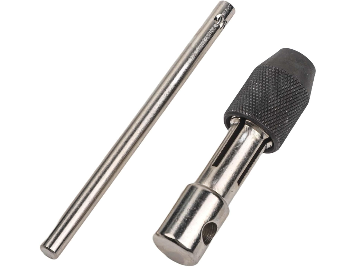 Chave De Catraca Profissional Com Cabo Em T Para Machos M3 A M8 E Rosca M6 12mm, Fabricada Em Aço Carbono Para