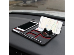 Suporte Carro Multifuncional Esteira Antiderrapante Material Prático PVC Preto