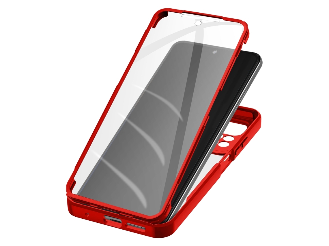 Capa Note Plexiglas Polímero Para Xiaomi Redmi Note 11s Acrílico Vermelho