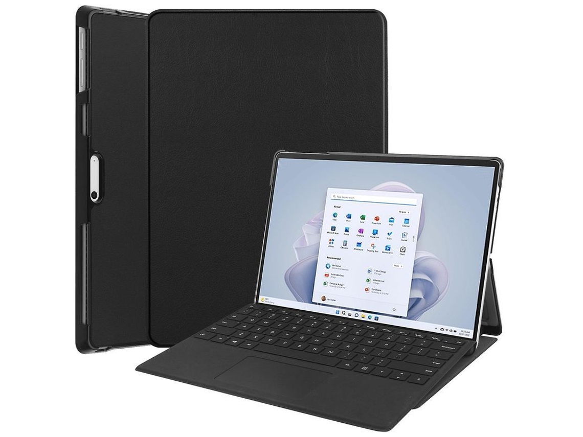 2026dn capa Protetora Compatível com Surface Pro 9 2022 de 13 Polegadas, Material Pc+pu, Design Fino e Leve, Pode Ser Usada como Suporte