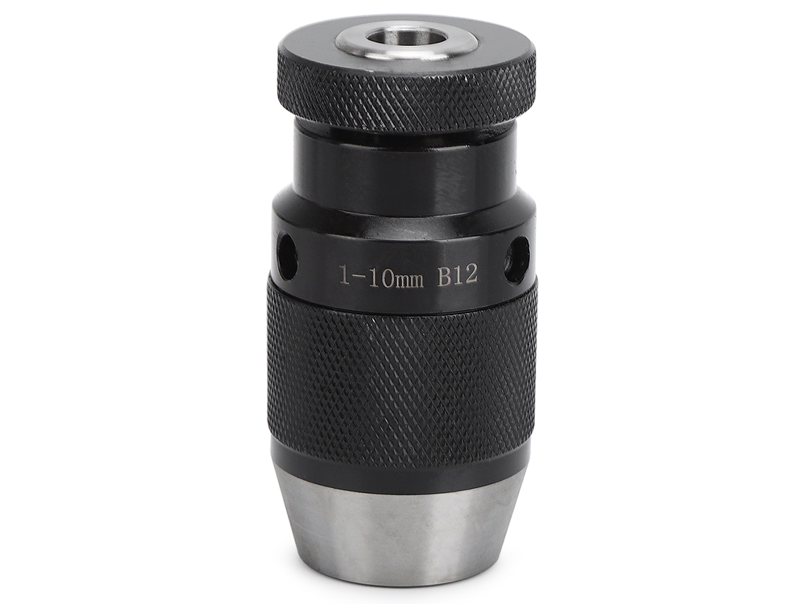 Mandril de aperto automático B12 para fresadoras, tornos CNC e peças com travamento automático.