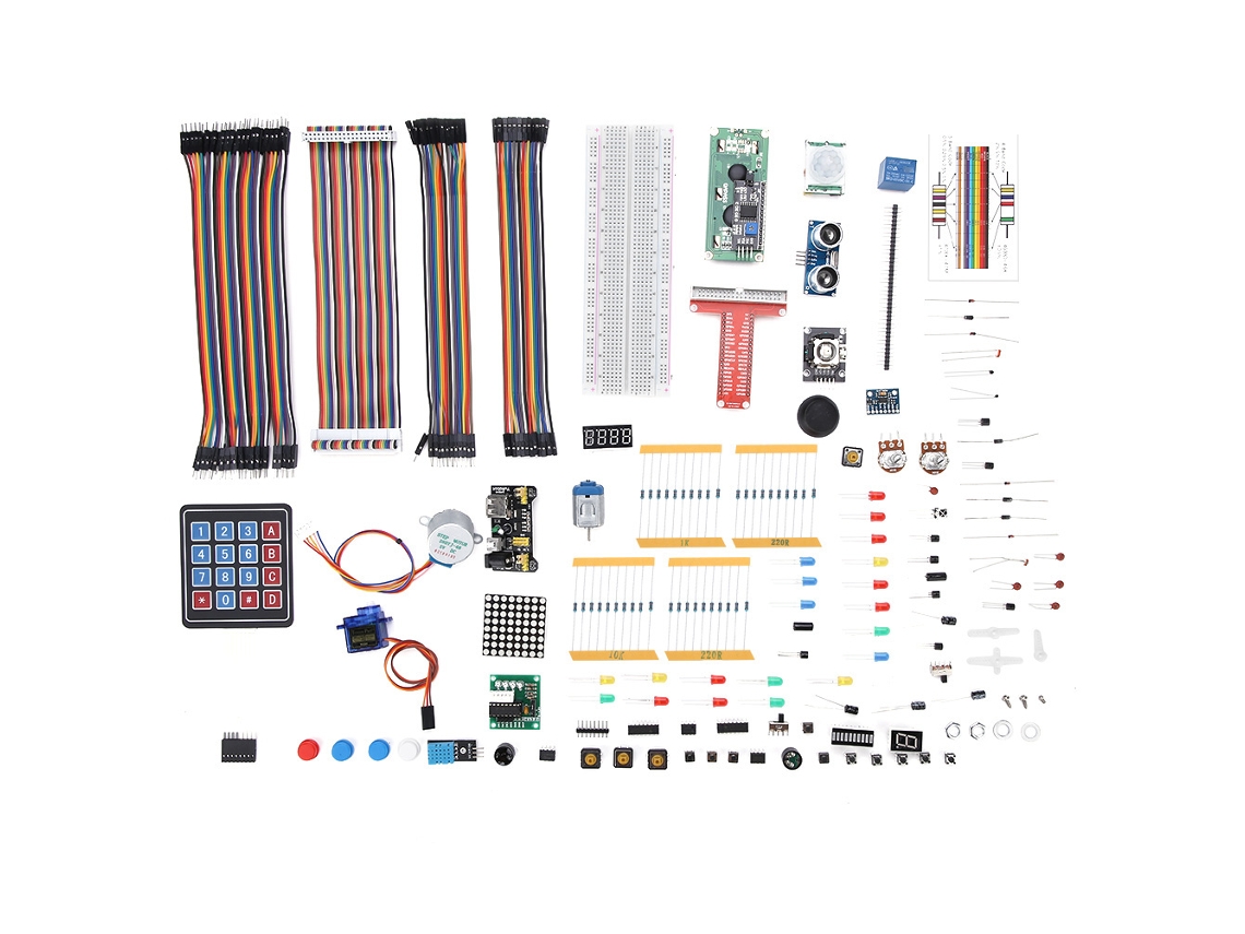 Kit Completo De Aprendizagem Do Módulo Inicial Ultimate Para Controle Remoto Preto Raspberry Pi B+