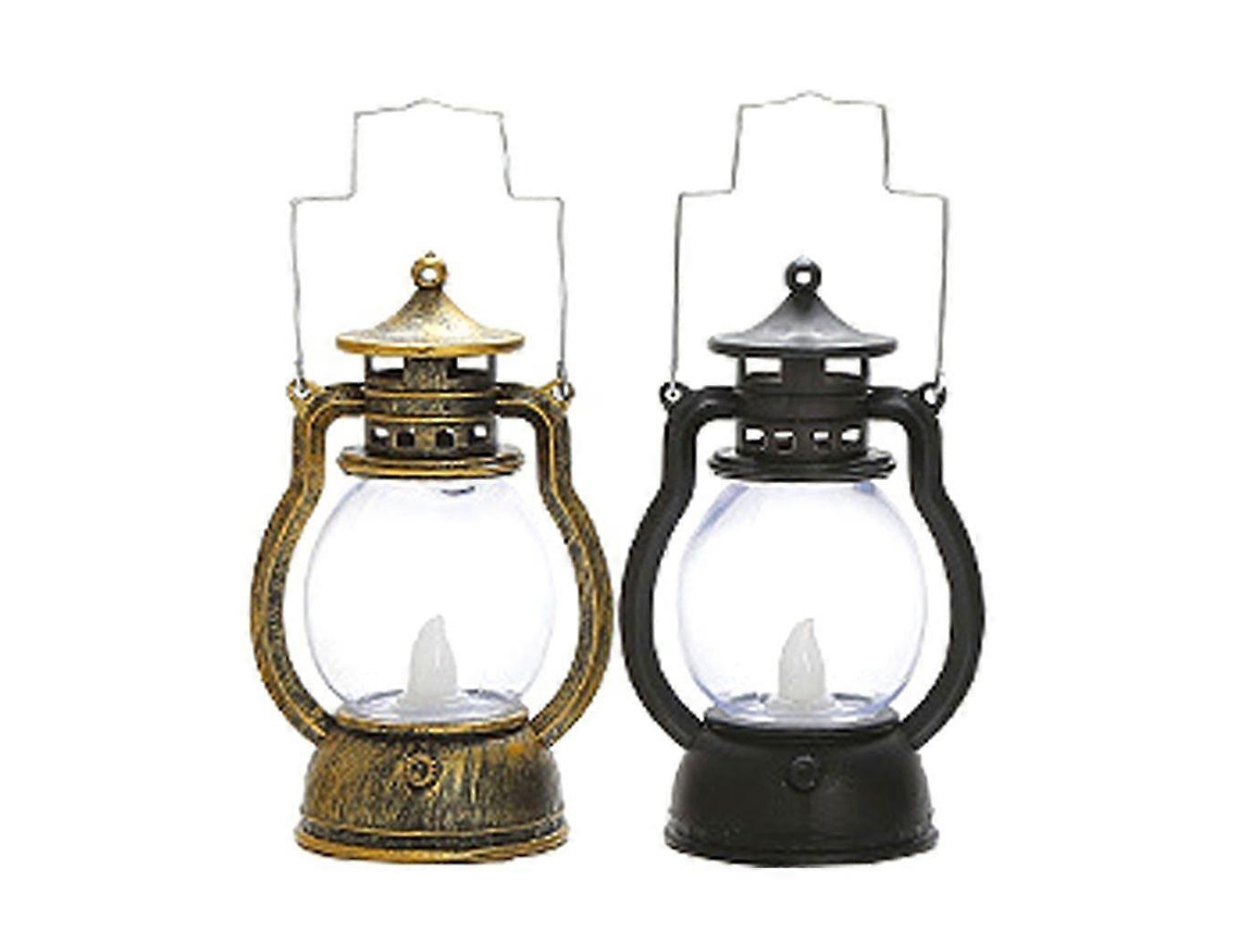 Lanterna Led Lanterna Led Para Tempestades Com Regulagem De Intensidade, Operada Por Bateria, Bronze Antigo, Dourado E Preto Olysi Shop
