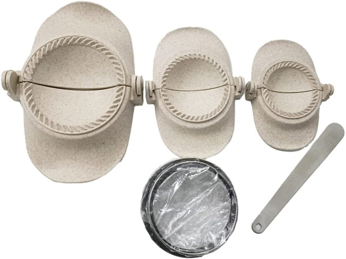 Conjunto De Molde Para Empanadas Com Cortador Massa E Colher Recheio