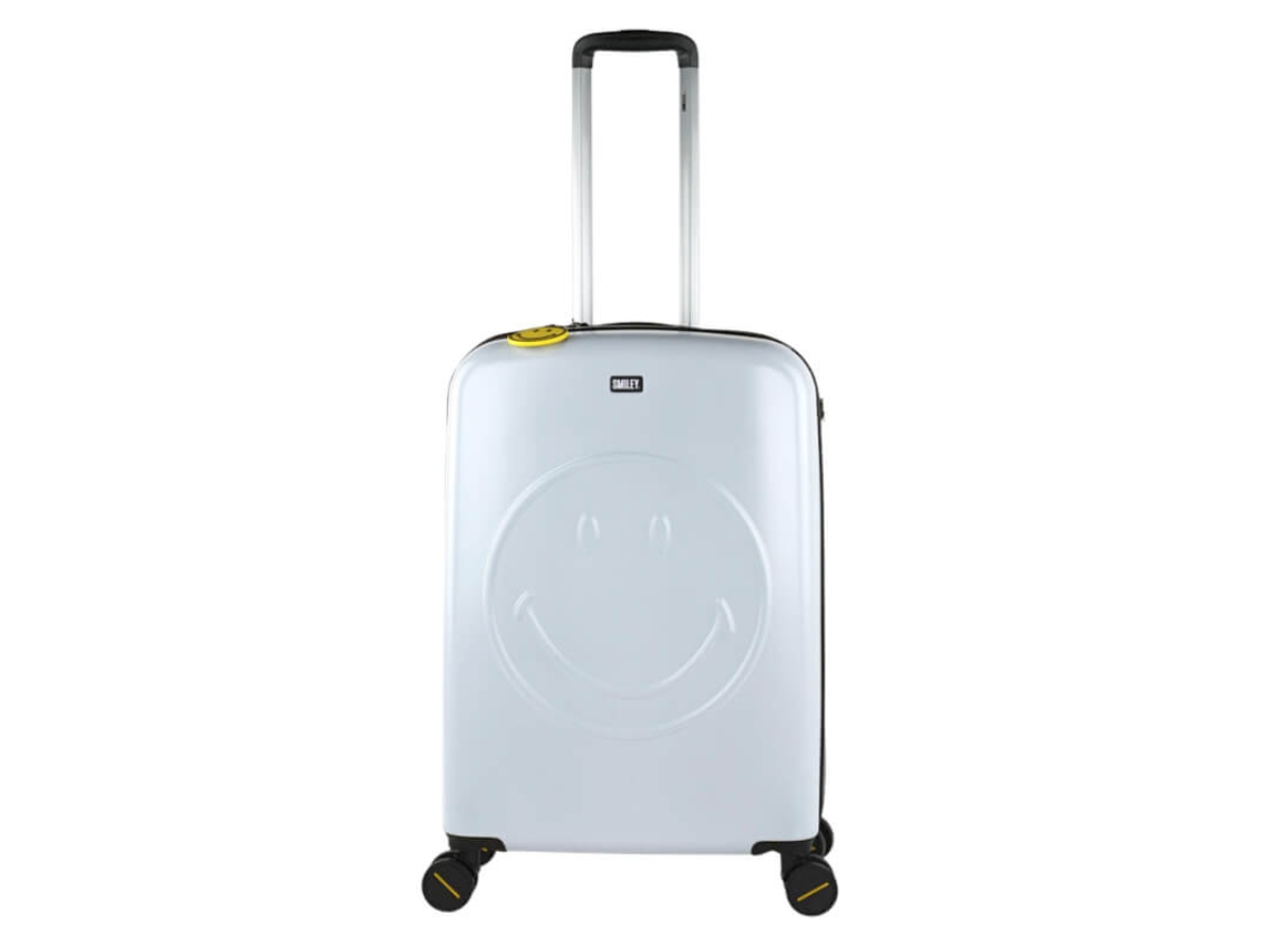 SMILEY ORIGINALS Medium Pc Suitcase SMILEY ORIGINALS Branco-Preto 44X61X27 Cm 63L