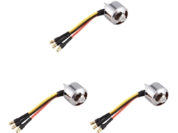 3 Motores Bldc Sem Escova 2627 de 4200kv com Controle Remoto para Barcos Das Classes 300 e 400. SFUSHOS