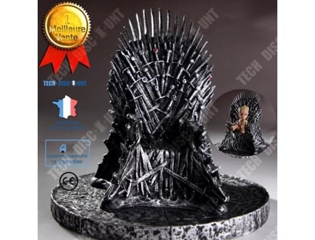 Td® Iron Throne Statue Decoração Realista Miniatura Casa Personagem Réplica Brinquedo Coleção Cadeira Espada Mesa Zentavo