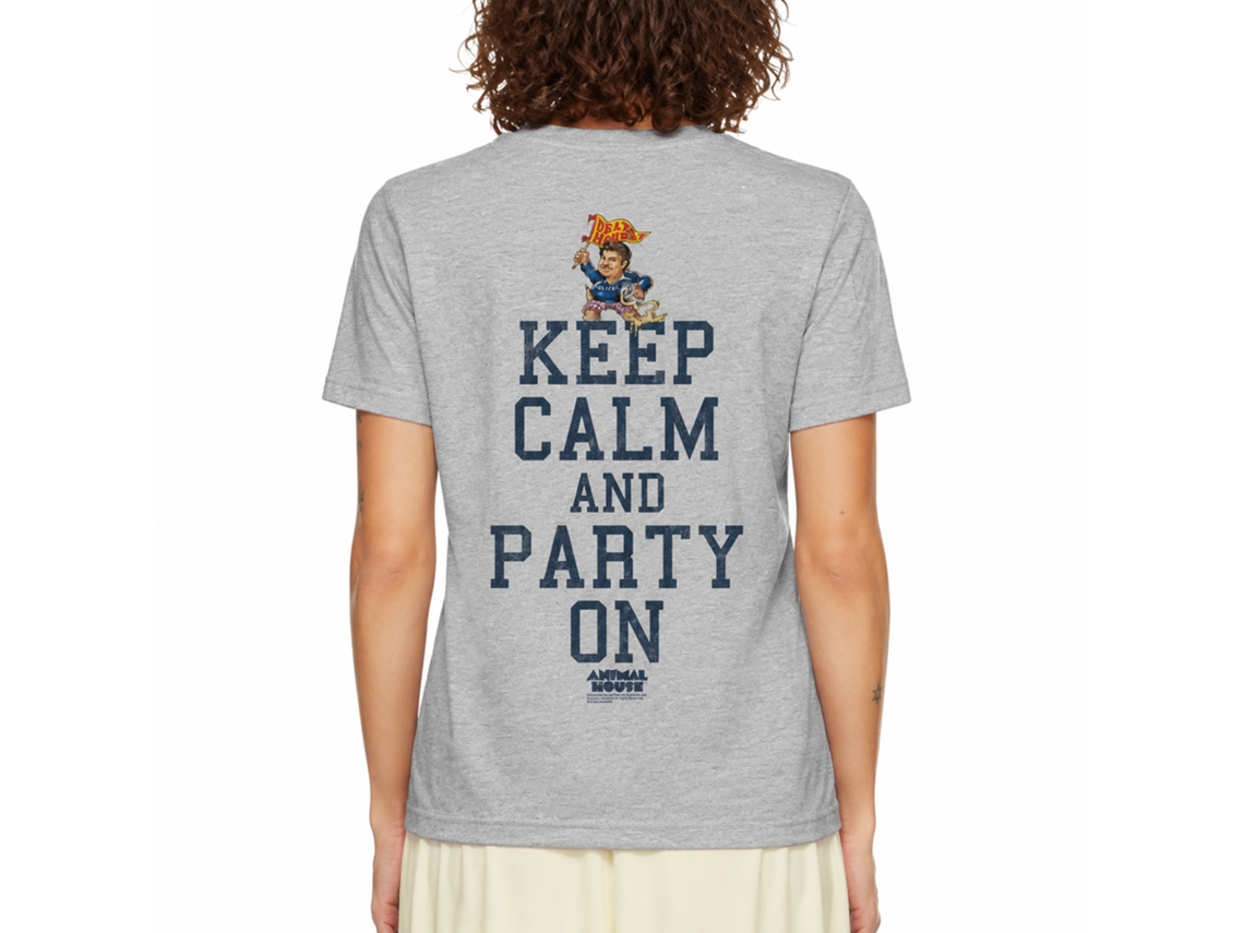 Rockinstone Animal House Movie Party On Heather Gray Adult T-shirt Size:xxl