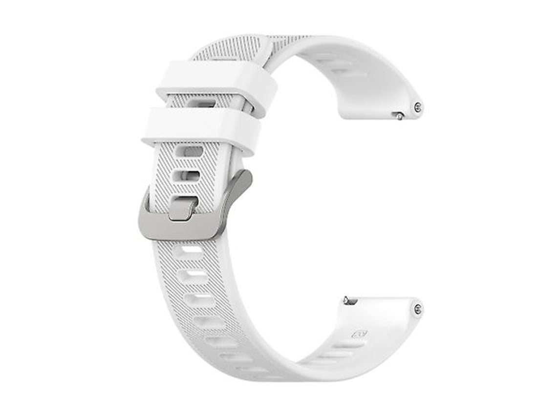 Pulseira De Relógio Lurelia Para Garmin Forerunner 158 / 55 Twill Silicone Branco