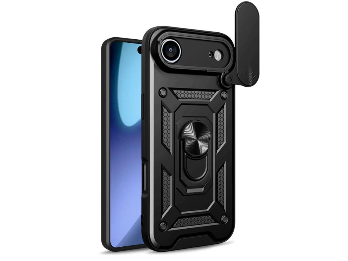 Capa Para Iphone Air - Tampa Deslizante Para Câmera - Tpu Pc