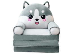 Capa de Sofa Infantil 2 em 1 Dobrável com Personagens Animados para Crianças