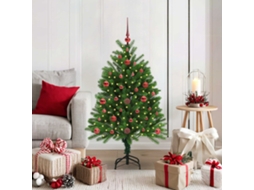 Vidaxl Árvore De Natal Com 150 Leds Com Suporte Verde 120 Cm Pe
