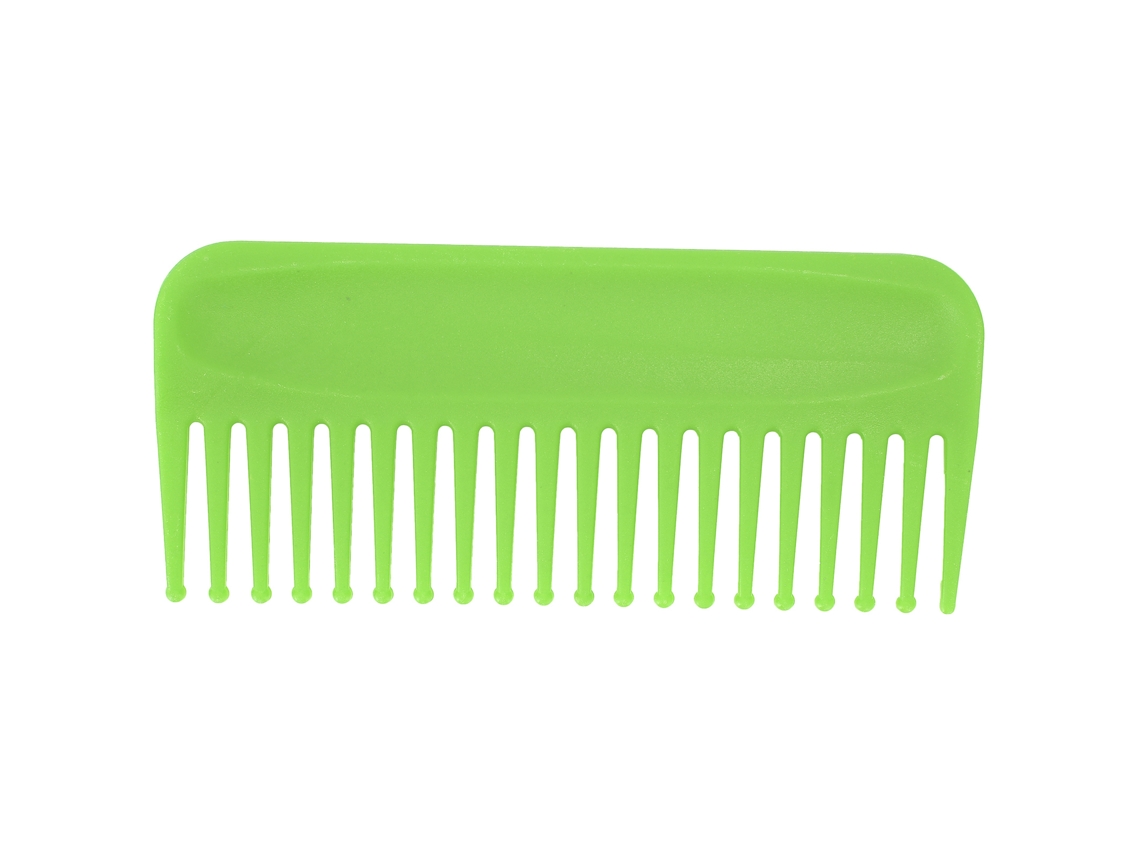 Pente De Dentes Largos Sem Cabo Para Desembaraçar Cabelo Úmido Ou Seco Ideal Para Salão E Lar Verde