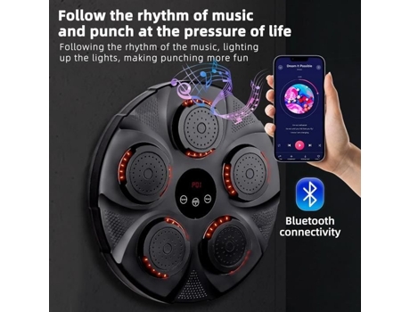 Máquina De Boxe Musical Qingque Modelo Bluetooth 40x40x6 Cm Carga Usb Misto