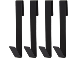 Conjunto De 4 Suportes Para Toalhas Em Aço Inoxidável Portas Chuveiro