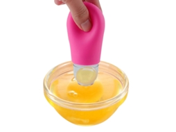 Separador De Claras E Gemas Silicone: Remova As Com Facilidade. Compartilhe
