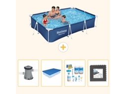 Bestway Piscina Bestway Steel Pro Retangular - 300x201x66 Cm - 5-peças S238