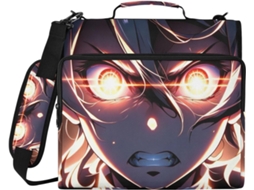 Olhos Brilhantes Bolsa Organizadora Com Zíper Resistente À Água, 3-argolas E Compartimento Laptop