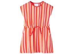 Vestido De Criança Com Cordão Rosa E Vermelho 128