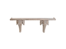 Prateleira com Alça em Formato de Elefante Natural ALEXANDRA HOUSE LIVING (78x15x28cm)