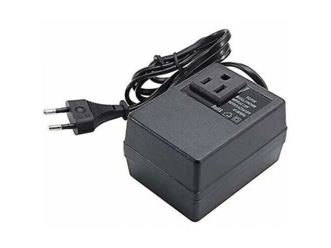 Transformador De 220v Para 110v, 200w, Com Ficha Europeia, Para Tensão Reduzida