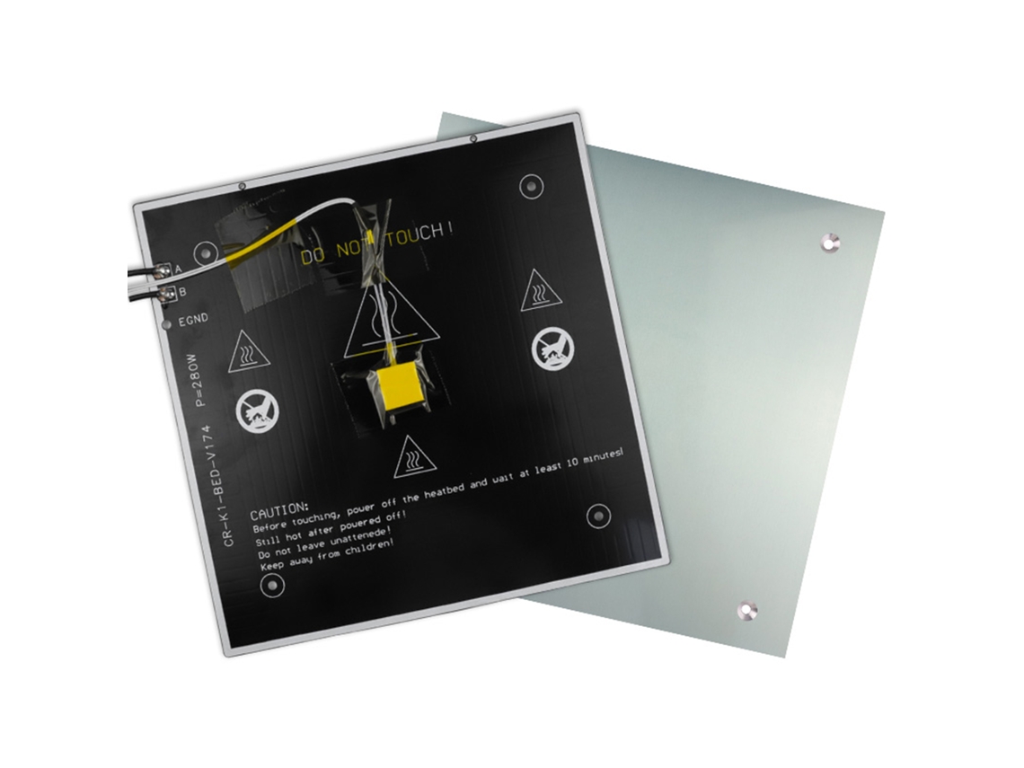Cama Aquecida De Alumínio Para Impressora 3d Creality K1/k1c Plataforma De Impressão 235x235mm Sem Base Magnética