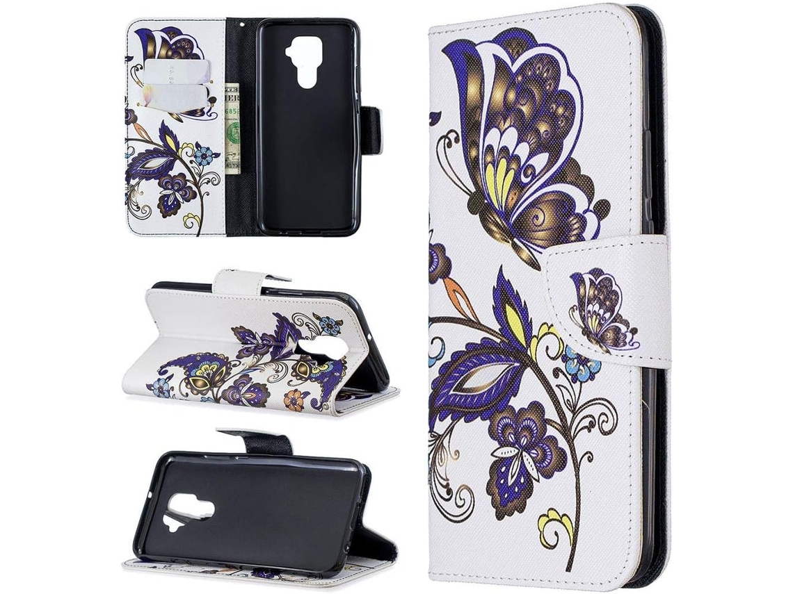 Capa Protetora Bw para Huawei Huawei Mate 30 Lite HONGWE. Magnética com Porta-Cartões Multicor